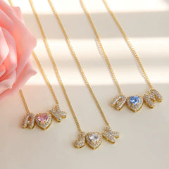 Collar de iniciales y corazón