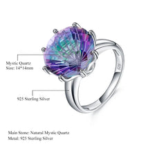Aurora Quartz Iridescent Ring