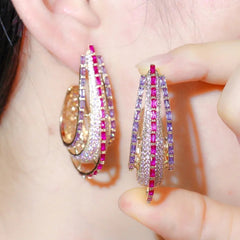 Pink and Lilac Hoops 