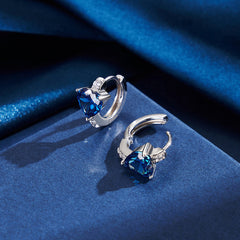 Sapphire Huggies Rings 