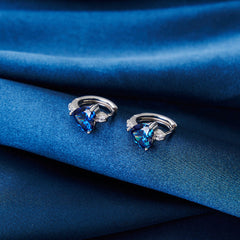 Sapphire Huggies Rings 