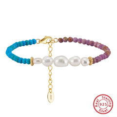 Turquoise &amp; Mica Bracelet 