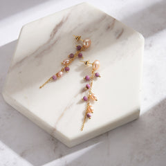 Pearl and Mica Pendants 