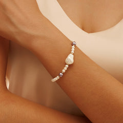 Baroque lilac bracelet 