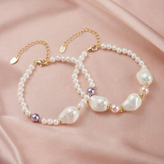Baroque lilac bracelet 