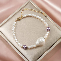 Baroque lilac bracelet 