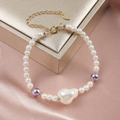 Baroque lilac bracelet 