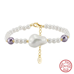 Baroque lilac bracelet 