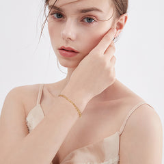 Unisex Byzantine Bracelet - Gold 