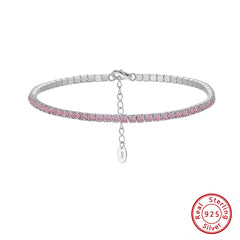 Pink Tennis - Silver 