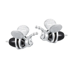 Silver Bee Earrings 